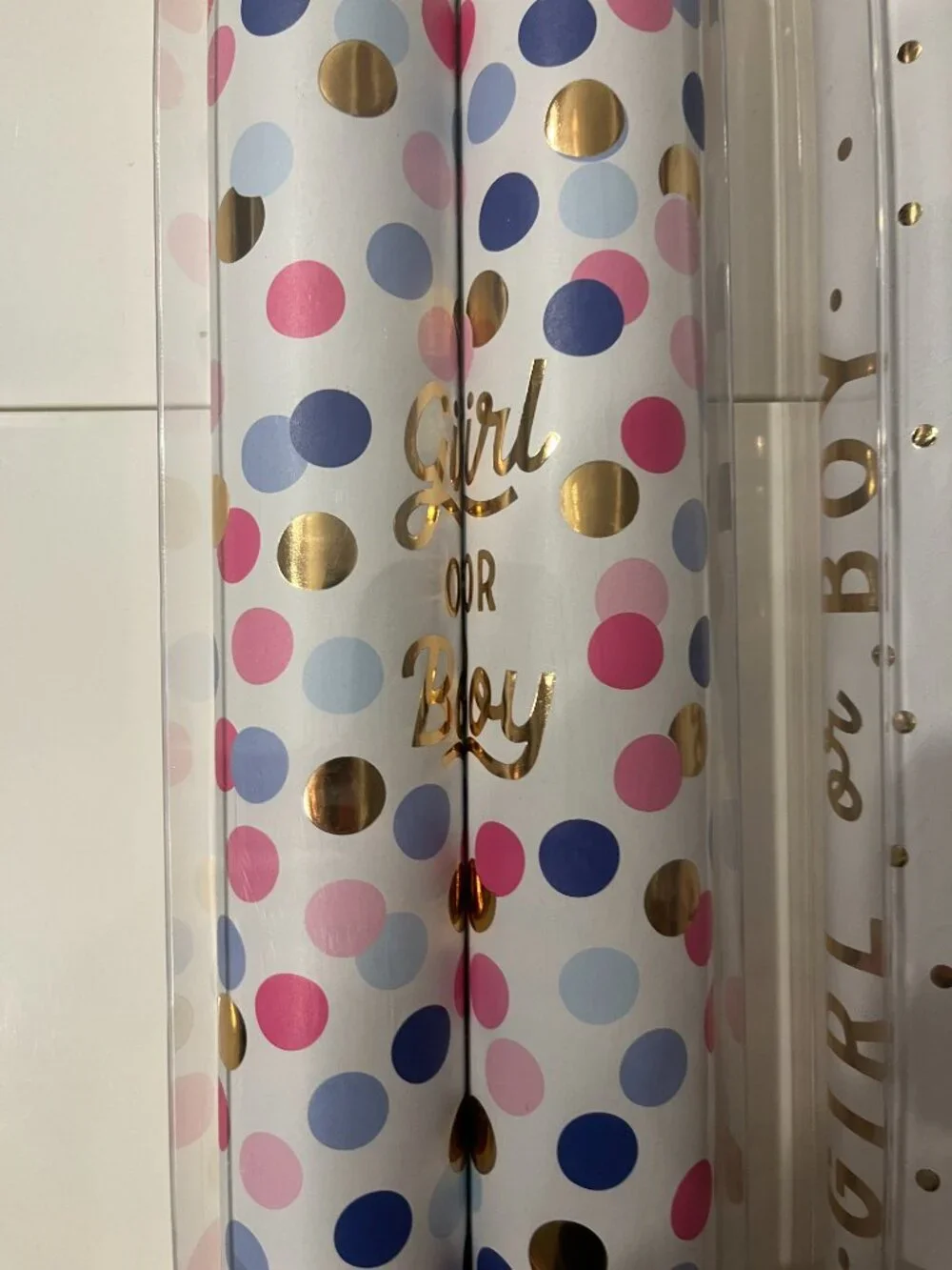 Girl Gender Reveal Confetti Poppers (Includes FOUR)